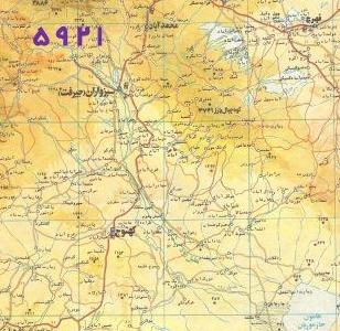  نقشه مسیر هلیل رود و دو شهرستان جیرفت و کهنوج