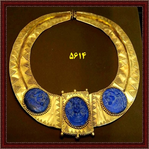عکس گردنبند طلای - آثار ساسانی موزه مجازی ارگ ایران