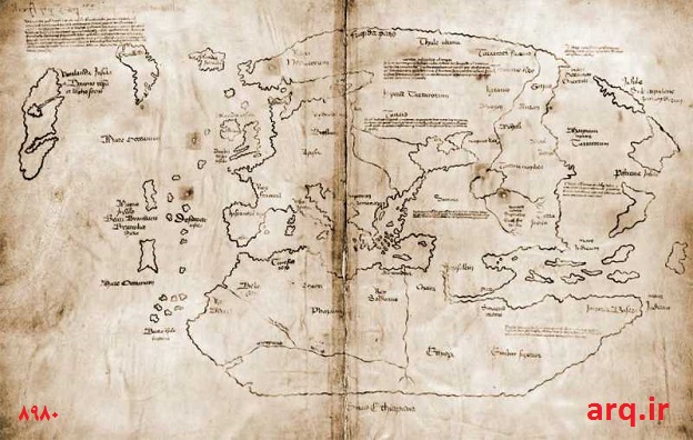 نقشه وینلند کشف قاره آمریکا